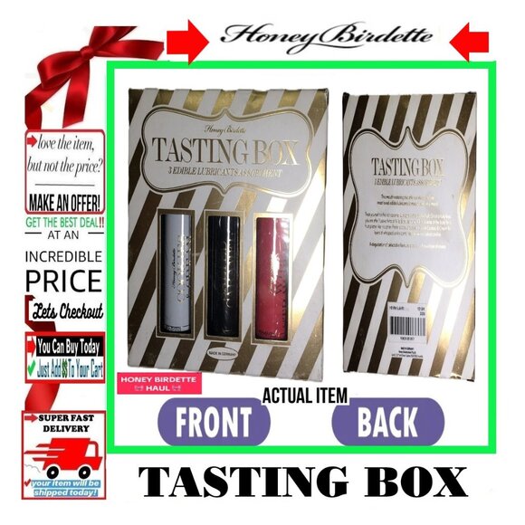 🛑 HONEY BIRDETTE Arousing ➕🆒 TASTING BOX Mini Edible Lube Massage 💸BUY NOW‼️ - Picture 1 of 16